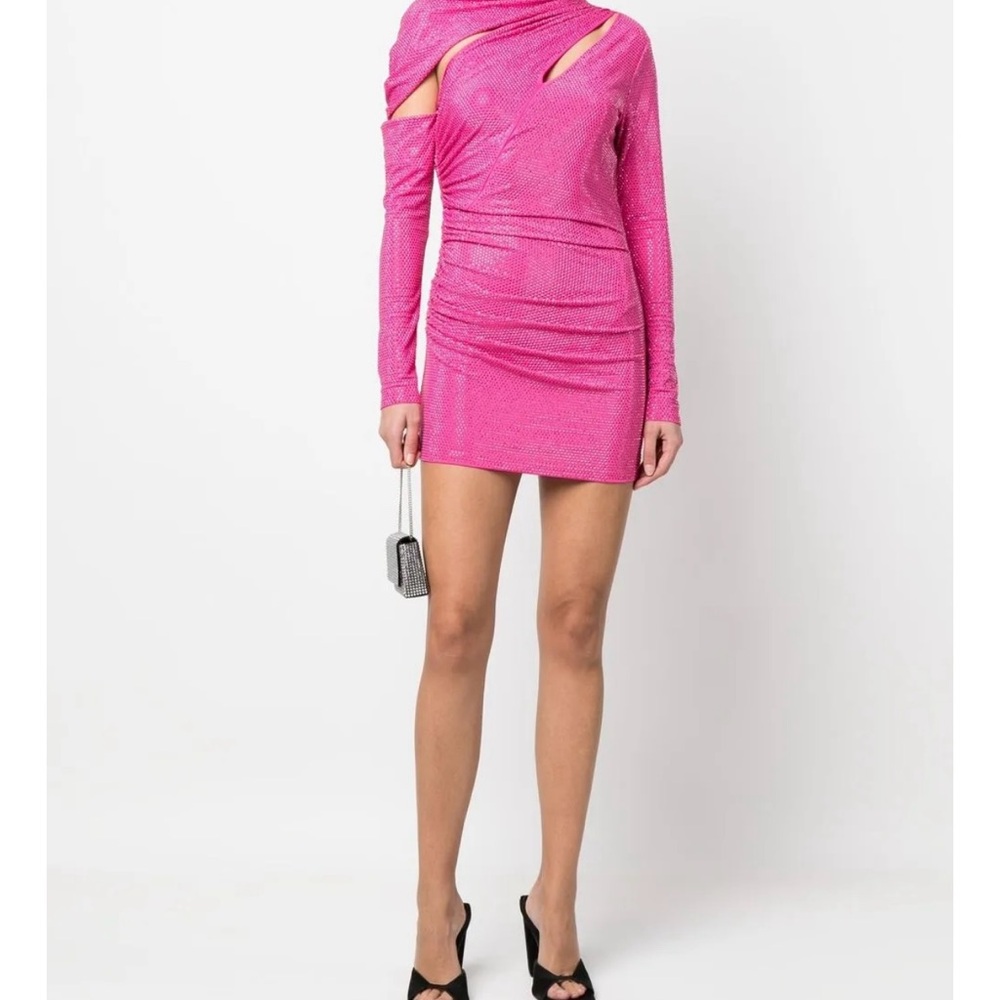 Cult Gaia Vibrant Pink Mini Dress